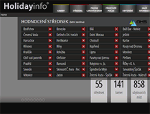 Tablet Screenshot of holidayinfo.cz